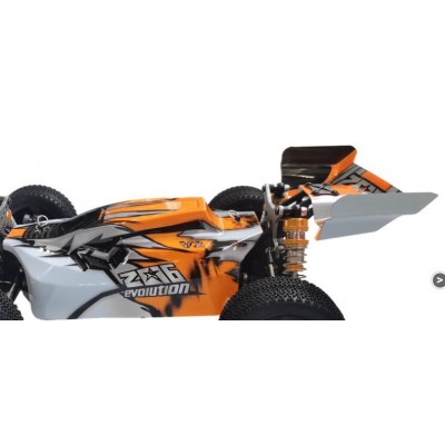 BODY AND WING - Z06 EVOLUTION 1/14 SCALE BUGGY ORANGE - 3120/3123 DF-MODELS